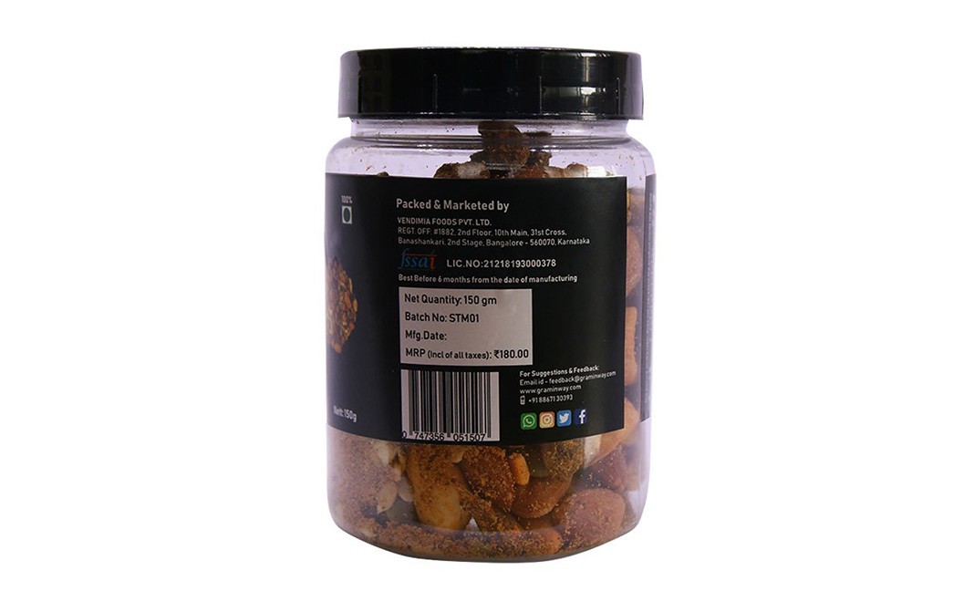 Graminway Spicy Trail Mix    Plastic Jar  150 grams
